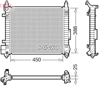 Радіатор інтеркулера denso DRM46061