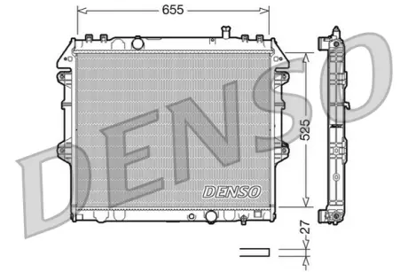 Радіатор інтеркулера Denso DRM50039
