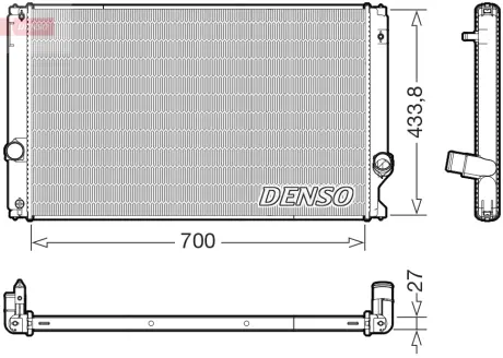Радіатор інтеркулера Denso DRM51019