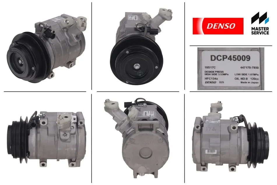 Компрессор новый MITSUBISHI CARISMA (DA_) 96-00,CARISMA седан (DA_) 96-00,PAJERO III (V7_W, V6_W) denso DCP45009