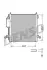Конденсатор кондицiонера MITSUBISHI L200 ''05-15 Denso ""DCN45001" (фото 1)