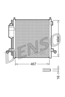 Конденсатор кондицiонера MITSUBISHI L200 ''05-15 Denso ""DCN45001"