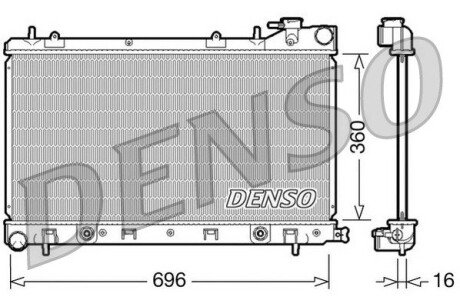 Конденсер denso DRM36002