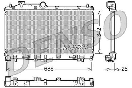 Конденсер denso DRM36005