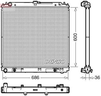 Конденсер denso DRM46042