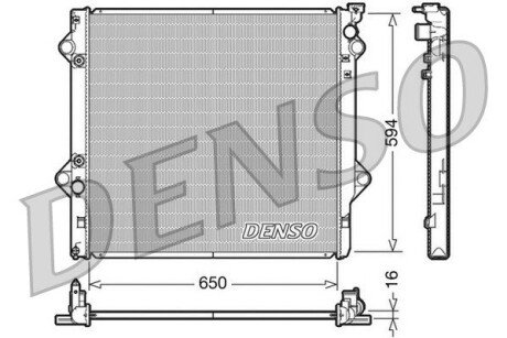 Конденсер denso DRM50036