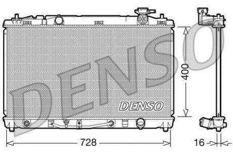 Конденсер denso DRM50042