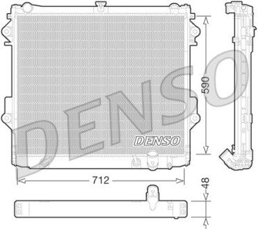 Конденсер denso DRM50074