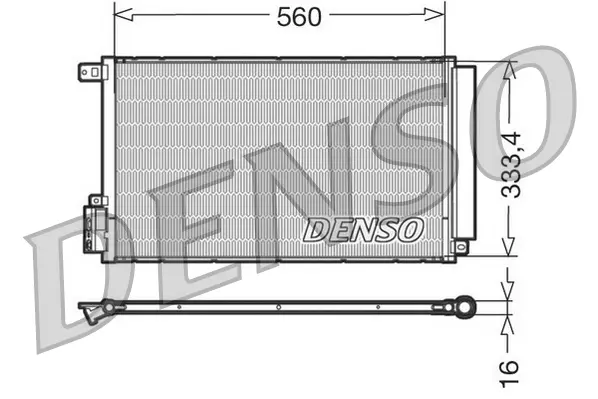 Конденсер кондиціонера denso DCN13109