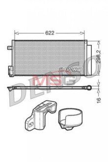 Конденсер кондиціонера denso DCN13110