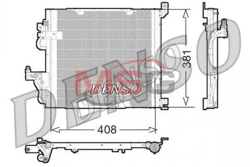 Конденсер кондиціонера Denso DCN20012 (фото 1)