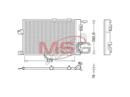 Конденсер кондиціонера Denso DCN20038