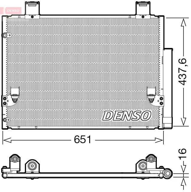 Конденсер кондиціонера Denso DCN50057 (фото 1)