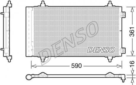 Радиатор кондиціонера denso DCN21018