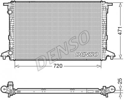 Радиатор AUDI A4 2015 - denso ""DRM02043"