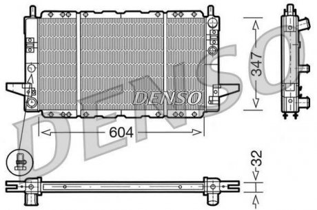 Радіатор denso DRM10086