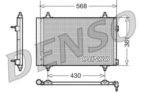 Повітряний фільтр denso DCN07008