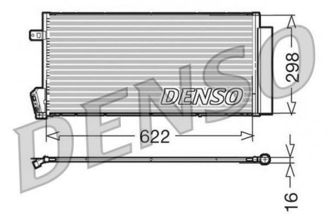 Радиатор кондиціонера denso DCN09018