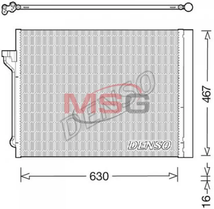 Радіатор кондиціонера Denso DCN05029 (фото 1)