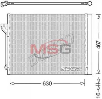 Радіатор кондиціонера denso DCN05029
