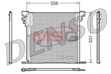 Радiатор кондицiонера denso DCN17030