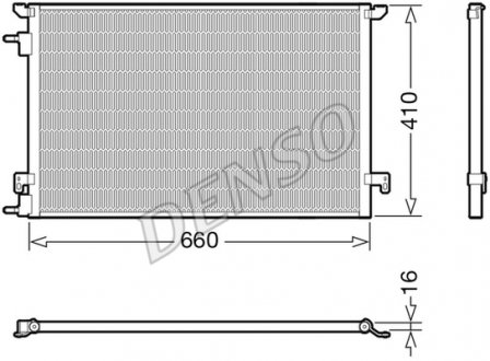 Радіатор кондиціонера denso DCN20045