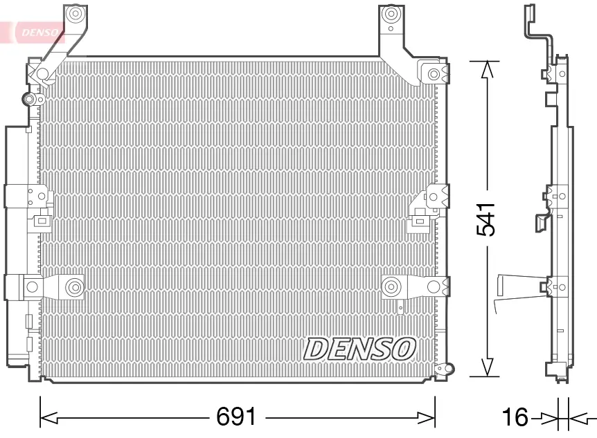 Радіатор кондиціонера denso DCN50032