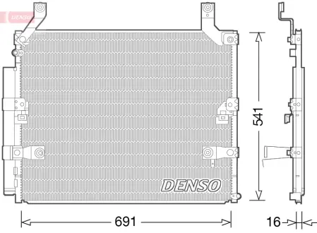 Радіатор кондиціонера denso DCN50032