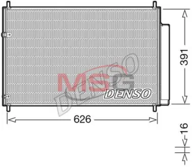 Радiатор кондицiонера Denso DCN50041