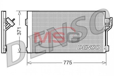 Радиатор кондиционера MERCEDES-BENZ VIANO (W639) 03-, VITO / MIXTO фургон (W639) 03-08 denso DCN17050