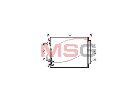 Радиатор кондиционера VW CC (358) 11-, CC (358) 11-16, PASSAT (3C2) 05-10, PASSAT (362) 10- denso DCN32012 на Вольво 440