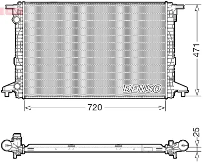 Радіатор охолодження двигуна Denso DRM02043