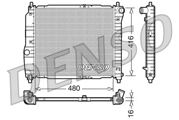 Радіатор охолодження двигуна Denso DRM15003 (фото 1)