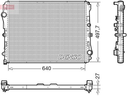 Радіатор охолодження двигуна denso ""DRM17116"