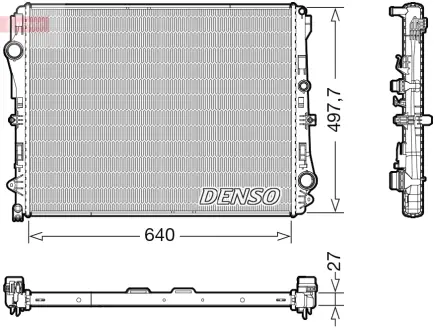 Радиатор охлаждения двигателя denso DRM17116 Мерседес W222