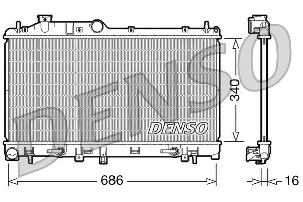 Радіатор охолодження двигуна Denso DRM36009 (фото 1)