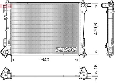 Радиатор охлаждения двигателя denso ""DRM41019"