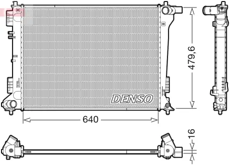Радіатор охолодження двигуна Denso DRM41019