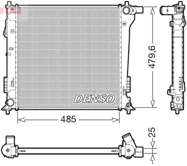 Радіатор охолодження двигуна Denso DRM41020