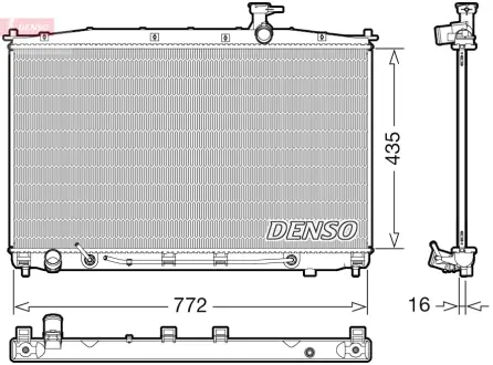 Радіатор охолодження двигуна Denso DRM41024