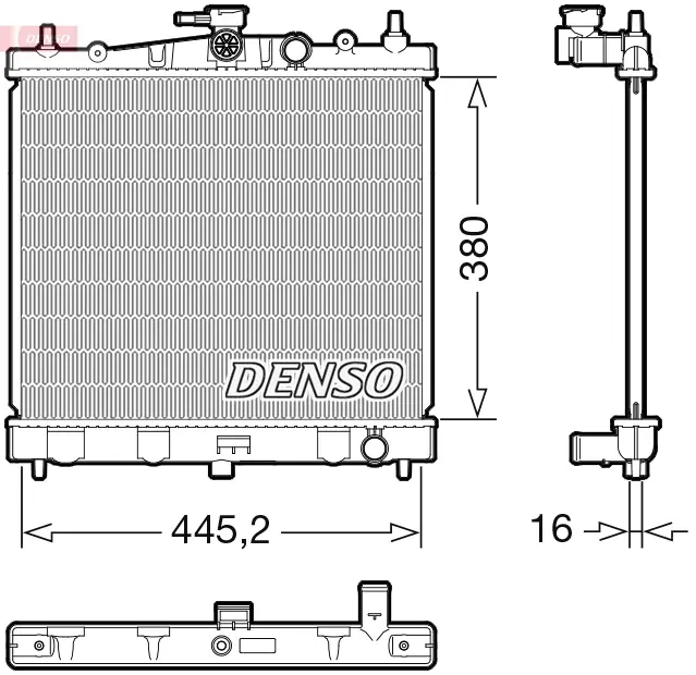 Радіатор охолодження двигуна Denso DRM46067 (фото 1)