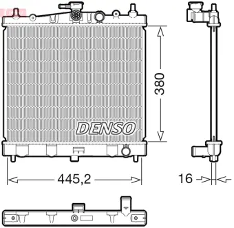 Радіатор охолодження двигуна Denso DRM46067