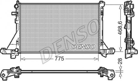 Радиатор охолоджування denso DRM23112
