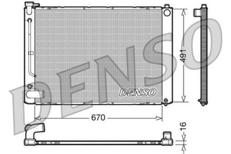 Радіатор охолоджування denso DRM50055