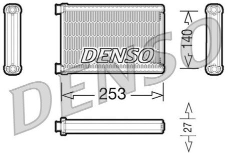 Радиатор отопителя denso DRR05005