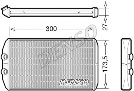 Радиатор печки (отопителя) denso ""DRR12008" на Iveco Daily 3