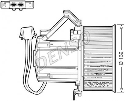 Моторчик (вентилятор) пічки denso DEA02009