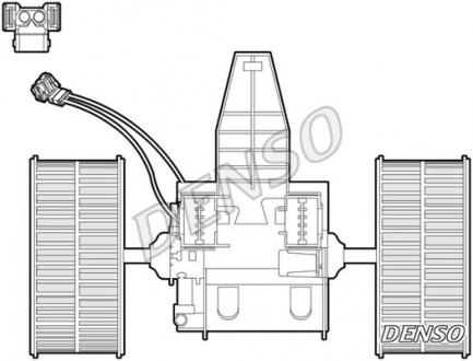 Вентилятор салону BMW 5 / 6 2003 - 2010 denso ""DEA05009" на Бмв E63