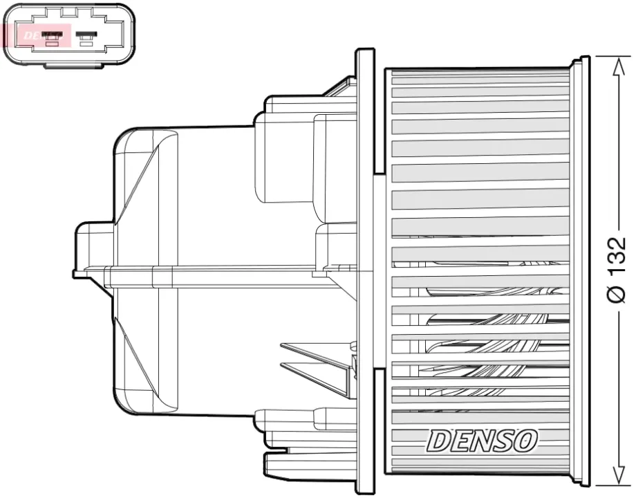 Вентилятор салону LAND ROVER / VOLVO Range Rover Evoque / XC60 2011 - Denso ""DEA33002" (фото 1)