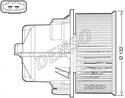 Вентилятор салону LAND ROVER / VOLVO Range Rover Evoque / XC60 2011 - denso ""DEA33002"